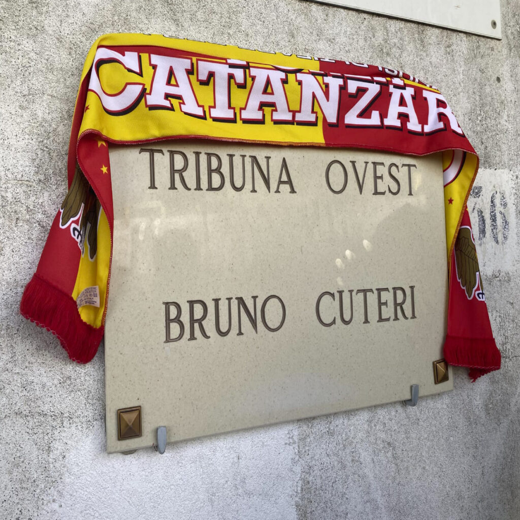 Bruno Cuteri 1 Stadio Ceravolo, intitolata la “Tribuna Ovest” a  Bruno Cuteri (video)